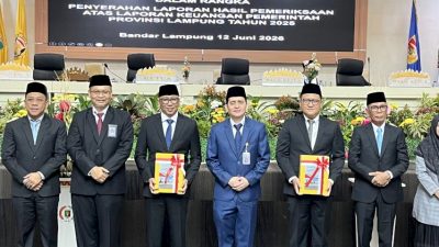 Pemprov Lampung Kembali Raih Opini WTP, Pertahankan Prestasi 12 Tahun Berturut-turut